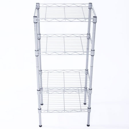 Zimtown 4 Tier Shelves Wire Shelving Rack Shelf Adjustable Unit Garage Kitchen