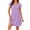 Purple, variant on Drses Women's Soft Bamboo Viscose Dress, Crew Neck Short Sleeve Swing T-Shirt Dress with Pockets Casual Daily Nightgown Sleepshirt Pajama Loungewear Summer Sleepwear