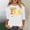 White, variant on Lumosvexa Summer Graphic Short Shirt Sleeved Womens Casual T-Shirt Top Crew Neck T-Shirt White Size 3XL