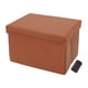 thumbnail image 1 of Bote de basura para automóvil Unique Bargains 1 Pc Bolsa de basura Bote de basura para el asiento del medio Cuero sintético naranja 1 Pcs (L), 1 of 1