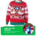 thumbnail image 4 of Joyfy Kids Light Up Ugly Christmas Sweater, Red and White Long Sleeve Knit Pullover with LED Reindeer for Boys and Girls Christmas Holiday Party Outfit, 4 of 8
