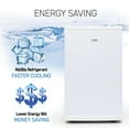 thumbnail image 2 of Commercial Cool Upright Freezer, Stand Up Freezer 2.8 Cu Ft with Reversible Door, White, 2 of 7