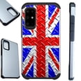 thumbnail image 1 of WORLD ACC Fusion Case Compatible with Samsung Galaxy S20 Hybrid TPU Phone Cover (UK Flag Crosshatch), 1 of 1
