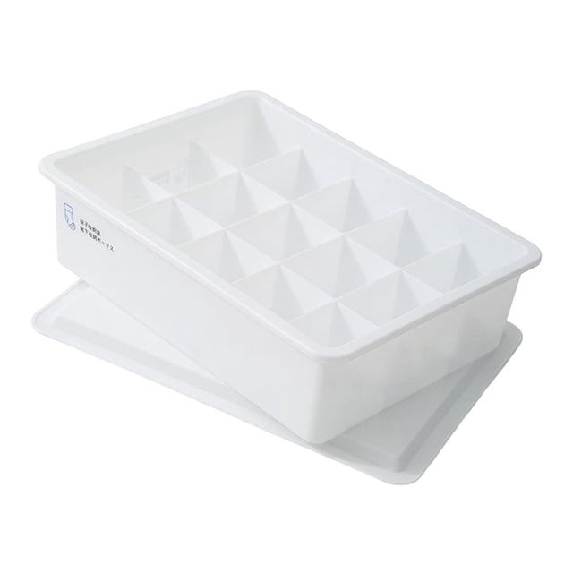 Organizador de almacenamiento de calcetines y ropa interior, contenedor de almacenamiento que ahorra espacio, organizador de cajones Blanco 15 rejillas