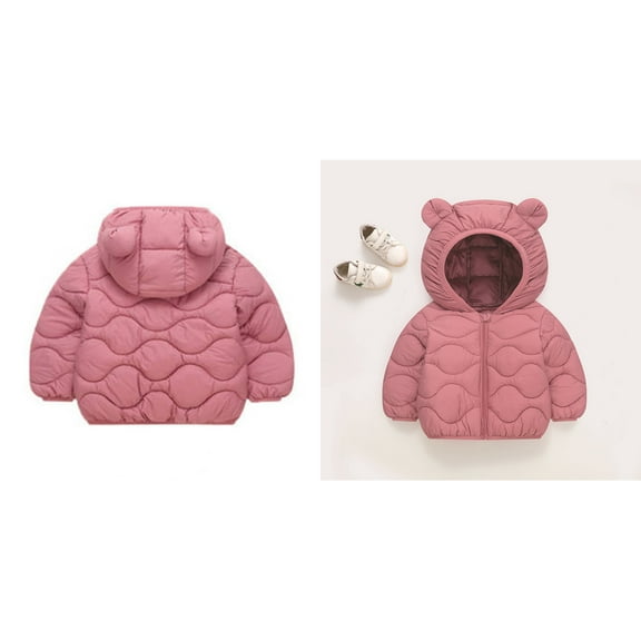 Baby Boys Winter Coat,Baby Girls Puffer Coat Cute Bear Ear with Hoods Lightweight Puffer Jacket for Baby Boys Toddler Fall Jacket Baby Winter Clothes