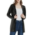 thumbnail image 2 of Women's Sequin Cardigan Top Party Cocktail Outerwear Coat, 2 of 5
