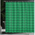 thumbnail image 3 of Ambesonne Retro Shower Curtain, Rustic Plaid Cottagecore Art, 69"Wx70"L, Forest Green Dark Grey, 3 of 4