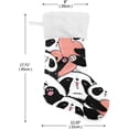 thumbnail image 2 of Coolnut Christmas Stockings Family Holiday Party Personalized Gift Black and White Bear Christmas Stockings Christmas Decorations Mantel Decor, 17.71"x12.20" 1PCS, 2 of 7