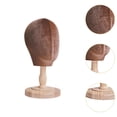 thumbnail image 6 of TOOYFUL Hat Display Holder Mannequin Head Portable Beauty Displaying Sturdy Lifelike with Base Hat Storage Rack Head Model Hat Holder wood base, 6 of 10