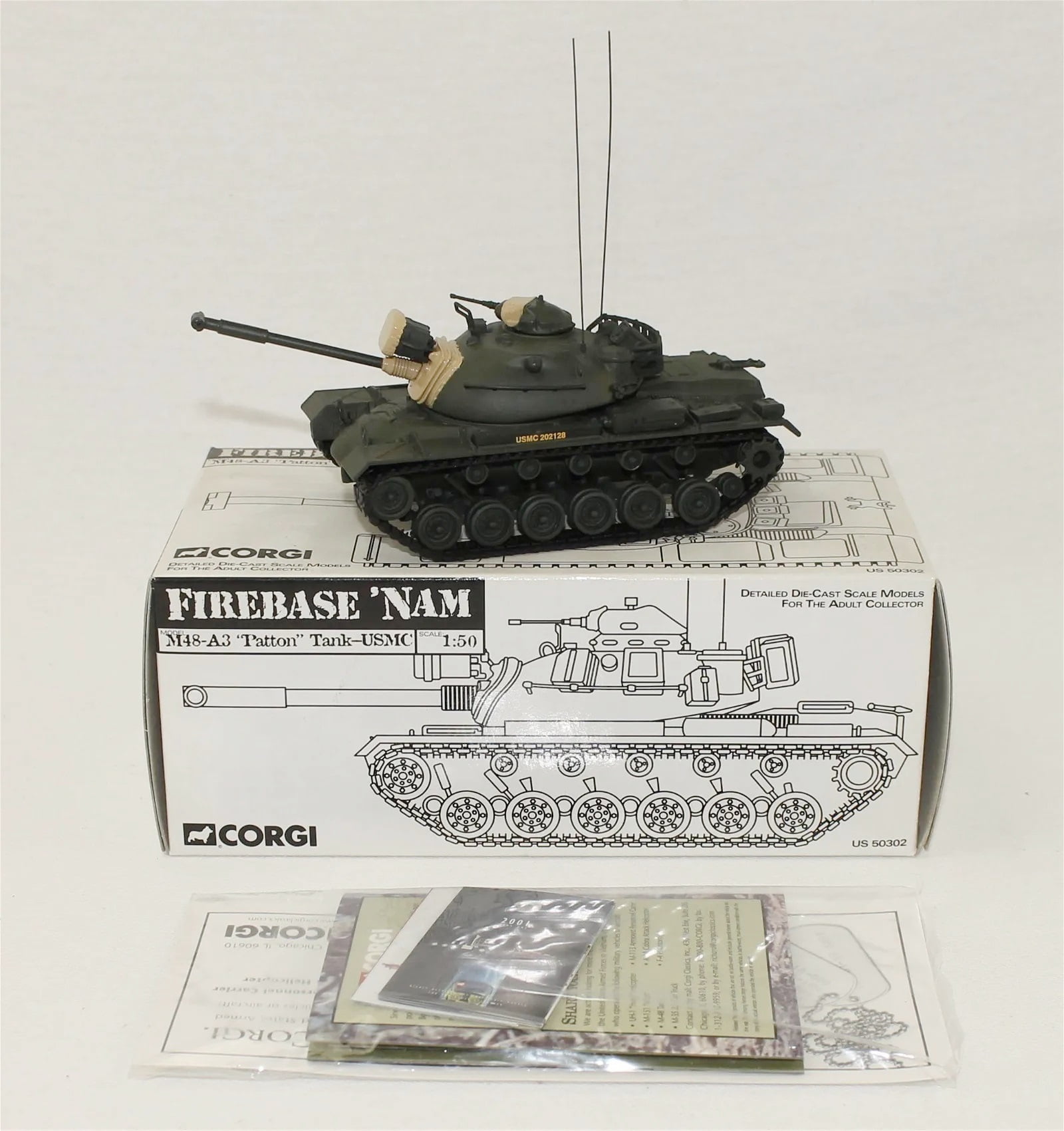 Corgi US50302 1:50 Scale Diecast Firebase 'Nam ISMC M48-A3