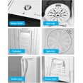 thumbnail image 4 of ROVSUN 21LBS Portable Washing Machine, Washer(14LBS) & Spinner(7LBS), Mini Compact Twin Tub Washer and Dryer Combo with Pump Draining for Dorms Apartments RV Camping, 4 of 8