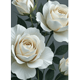 thumbnail image 4 of Elegant White Rose Design Background Backdrop Banner Party Decorations for Weddings Anniversaries Celebrations Photography Props, 4 of 7