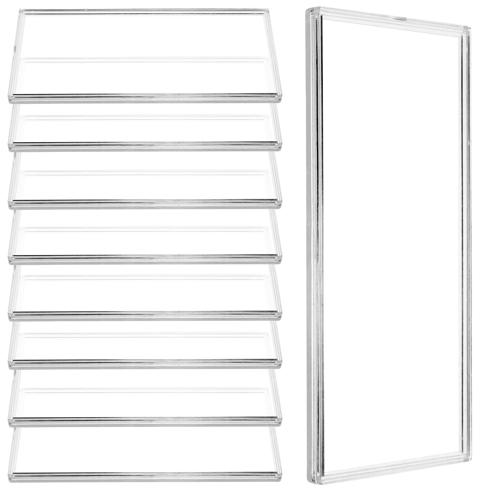 WHAMVOX 10Pcs Transparent Banknotes Case Banknote Collection Holder Banknote Protector for Home