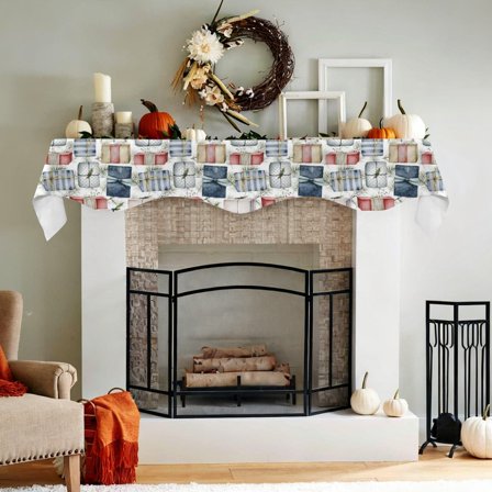 Christmas Holiday Fireplace Mantel Scarf | Gifts | Mantle Runner