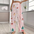 thumbnail image 2 of Christmas Style Printing Pajama Pants Loose Pajamas Female Breathable Home Trousers Leisure Sleeping Pants Large Size, 2 of 6