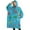 LightBlue Cartoon Dinosaurs-3, variant on Oversized Wearable Blanket Hoodie,LightBlue Cartoon Dinosaurs Pattern Sherpa Blanket Hoodie with Super Pockets,Super Warm Fuzzy Pullover for Women & Men