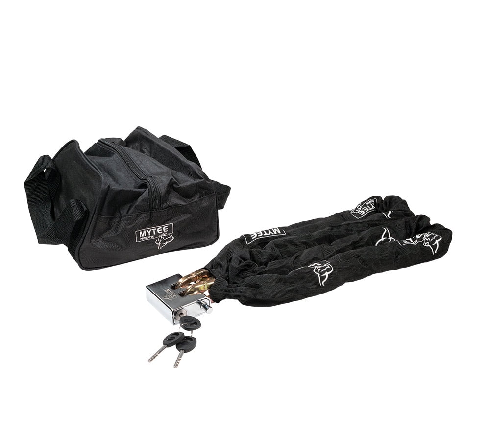 Anti Cut Security Chain and Lock Kit - 6 Foot x 3/8 Inch Thick Hardened Chain for Bikes, Containers, Trailers, ATV's, Motorcycles with Cut Proof Lock & Carrying Case