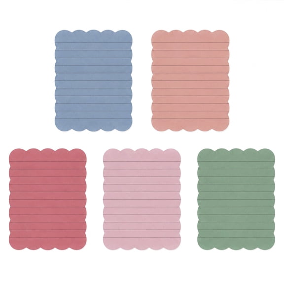 5 Pack Colored Self-Adhesive Sticky Notes, 125 Sheets Small Memo Pads for School Office Home Notepads (5 Colors x 25 Sheets per Pad)