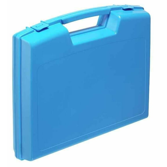 RARAION - Blue Plastic Briefcase Storage Case - 48mm x 240mm x 205mm