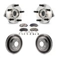 thumbnail image 1 of Transit Auto Front Hub Bearing Assembly Coated Disc Brake Rotors and Semi-Metallic Pads Kit for Car 2009 Dodge Caliber R T SXT SE with 276mm Diameter Rotor KBB-103616, 1 of 11