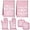 Pink, variant on HEETLY Farmhouse Ultra Protective 6-Piece Kitchen Set, Heavy Duty 500°F Heat Resistant Oven Mitts and Pot Holders Sets with Kitchen Towels