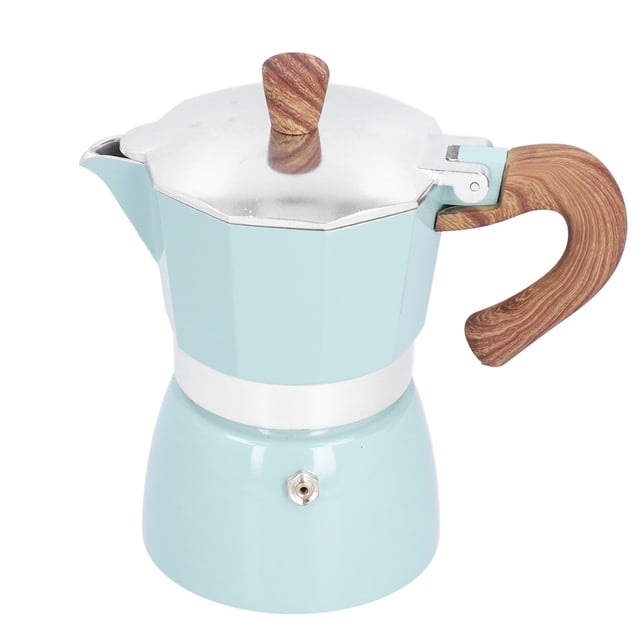 Ecomeon Moka Maker,150ML Practical Aluminum Coffee Maker Octagonal Moka Coffee Pot for Home Office Kitchen Appliance,Coffee Maker