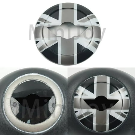 

Stylish Union Jack Mini Cooper R50 R52 R53 Car Steering Wheel Center Panel Sticker - Premium Interior Trim Car-Styling Accessories