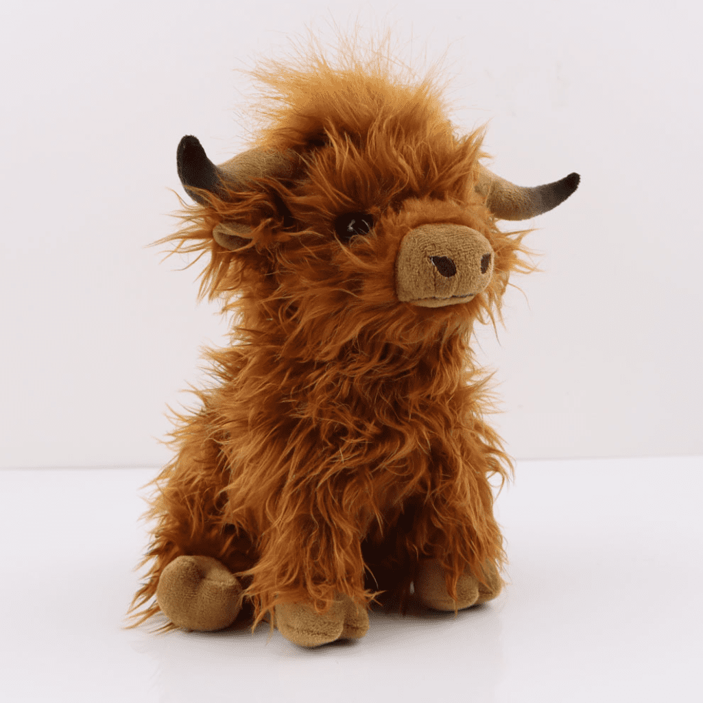 26cm Large Highland Cow Cuddly Soft Toy - Plush Scottish Scotland Cow Gift  Idea