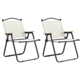 thumbnail image 3 of 2-Piece Folding Outdoor Chair For Indoor, Outdoor Camping, Picnics, Beach, Backyard, BBQ, Patio Beige, 3 of 12