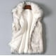 thumbnail image 1 of Women"s Wool Vest Faux Fur Vest Stand Collar Faux Fur Coat Vest Jacket L, 1 of 4