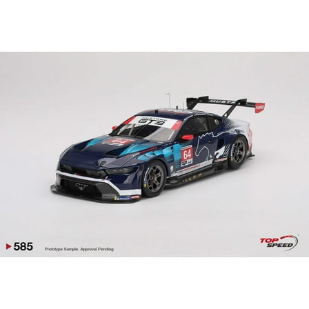 Topspeed Ford Mustang GT3 #64 Ford Multimatic Motorsports 2024 IMSA Daytona 24hrs Black 1:18