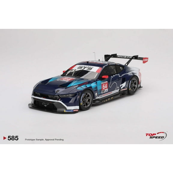 Topspeed Ford Mustang GT3 #64 Ford Multimatic Motorsports 2024 IMSA Daytona 24hrs Black 1:18