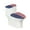 American Flag, variant on HELLHERO Conch Starfish Bathroom Toilet Cover Set Adjustable & Easy Care Bathroom Seat Covers Reusable 2-Piece