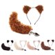 thumbnail image 3 of Black Animal Tail Metal Butt Plug Bear Ears Diadema Accesorios para el cabello para mujeres, 3 of 5