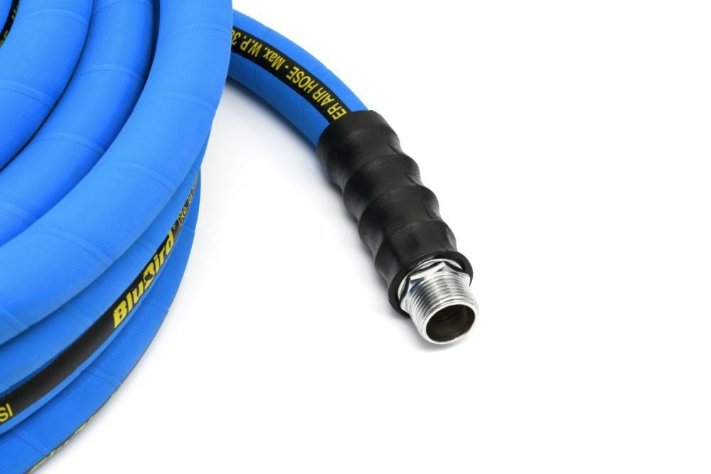 Blubird Pro 3/4 Inch X 50 Ft. Rubber Jack Hammer Air Hose Assembly