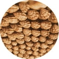 thumbnail image 1 of Ahgly Company Machine Washable Indoor Round Transitional Orange Area Rugs, 6' Round, 1 of 7