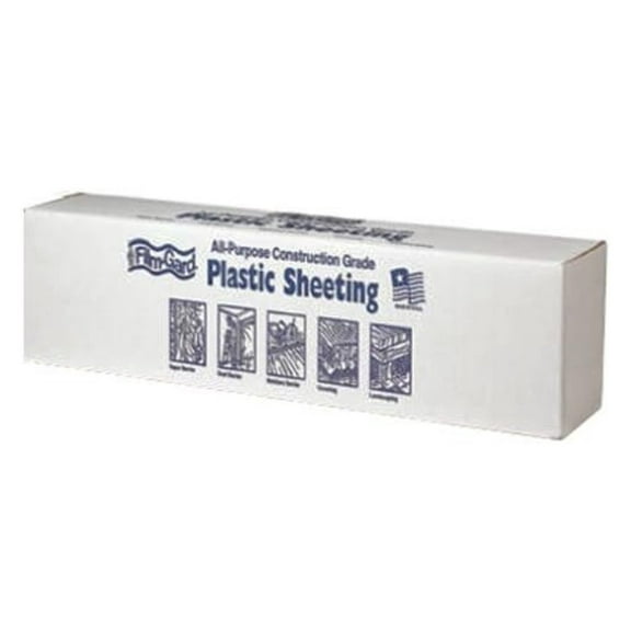 6ML BLK 20X50 20-by-50-Foot 6-Millimeter Black Tyco Polyethylene Plastic Sheeting