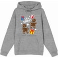 thumbnail image 4 of Christmas Oh Snap Adult Heather Gray Long Sleeve Hoodie-Medium, 4 of 6