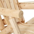 thumbnail image 3 of Lakeland Mills Chaises Hautes Rustiques pour Patio en Bûche de Cèdre Blanc avec Visa, Naturel, 3 of 7