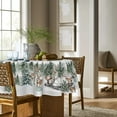 thumbnail image 3 of Christmas Tablecloth × Rectangular Deers Snowman Trees Washable Table Cover for Party Picnic Dinner Decor, 3 of 6