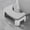 grey, variant on Universal Squatty Potty Toilet Stool - Waterproof Foot Stool for Adults, Kids, Seniors & Pregnancy Support
