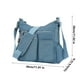 thumbnail image 2 of Bolso bandolera de nylon multicompartimento para viajar, comprar, correr y uso diario, 2 of 3