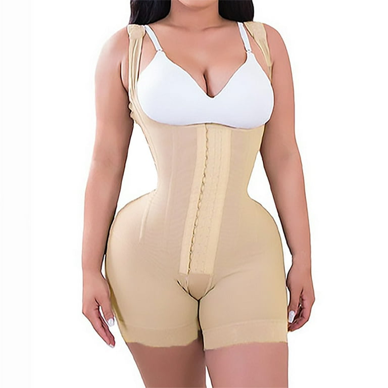 Kolable Full Body Shaper for Women Tummy Control Shapewear Stage 2 Butt  Lifting Shapers Open Crotch 3 Row Hooks Bodysuit 