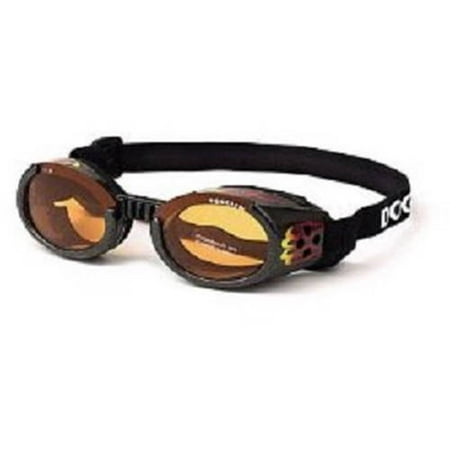 101985 Doggles, ILS Extra, Small, Racing Flames Frame, Orange Lens