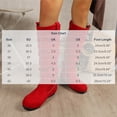thumbnail image 3 of Women's Slouchy Round Toe Mid Calf Boots Soft Sole Faux Suede Pull on Low Heel Boots Fall Winter Casual Footwear Red, 3 of 9