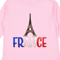 thumbnail image 4 of Inktastic France Eiffel Tower Flag in Text Boys or Girls Long Sleeve Toddler T-Shirt, 4 of 5