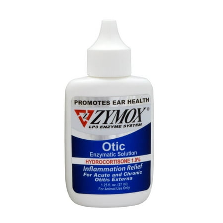UPC: 0667334311259 | ZYMOX Otic with 1% Hydrocortisone  1.25 oz. Bottle