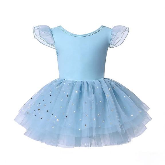 EnJoCho Little Girls Backless Ballet Dress Sleeveless Ballet Tutu Leotard Ballerina Outfit for Toddler Girls Holiday Party Dress Kids
