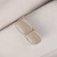 thumbnail image 4 of Kenally Clip de cuero para gafas de sol para automoción, organizador de Color sólido frontal, Clips de soporte interno de moda, accesorios Kits de molduras para tableros de automóviles Beige Kenally VI016553-01, 4 of 6