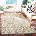 thumbnail image 2 of Safavieh Courtyard Amelia Geometric Indoor/Outdoor Area Rug, Brown/Bone, 5'3" x 7'7", 2 of 14